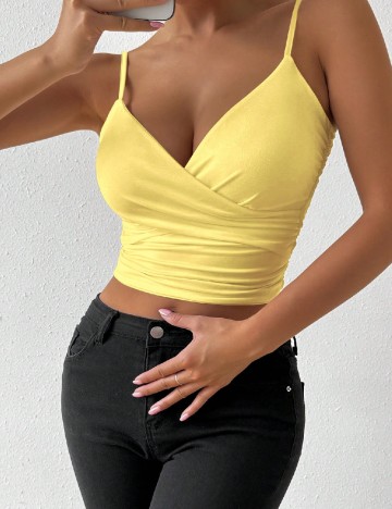 Top SHEIN, galben