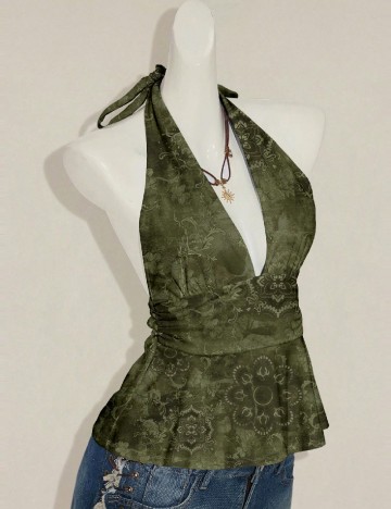 Top SHEIN, verde