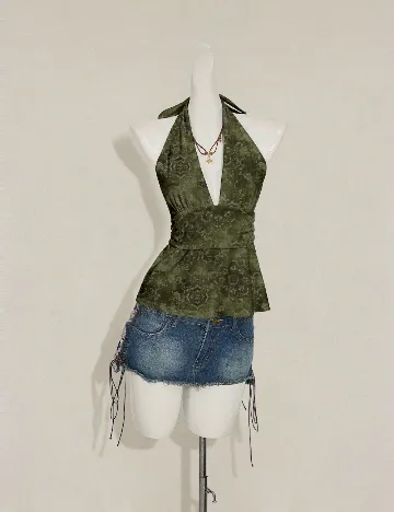 Top SHEIN, verde