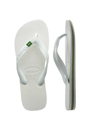 Slapi havaianas, alb