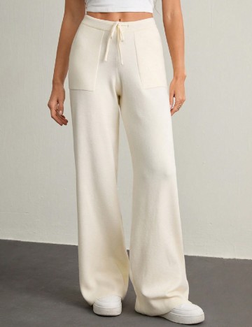 Pantaloni SHEIN, ecru
