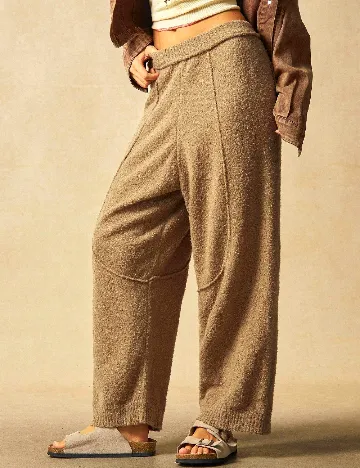 Pantaloni SHEIN, maro