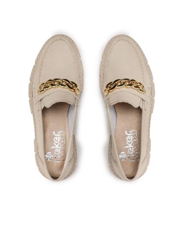 Mocasini Rieker, crem