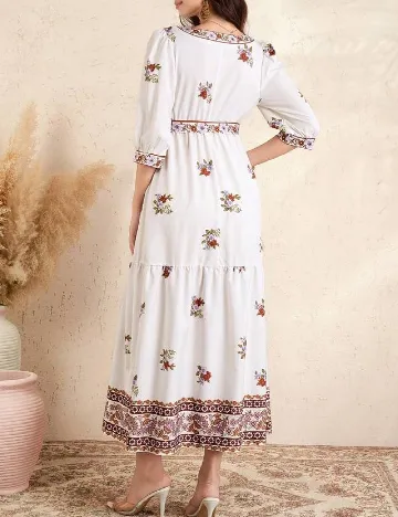 Rochie lunga SHEIN Maternity, alb
