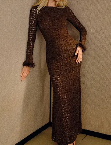 Rochie lunga MOTF, kaki
