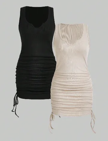 Set Rochii 2 bucati Romwe, mix culori