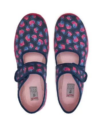 Pantofi Superfit, bleumarin/roz