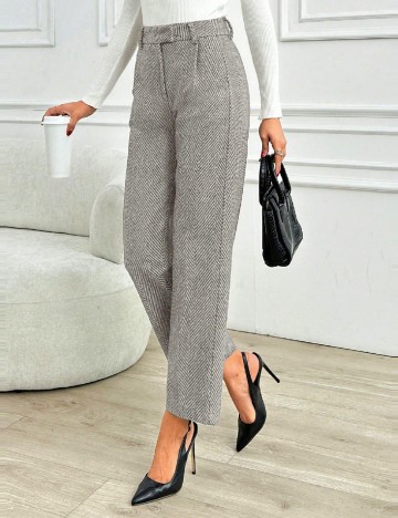 Pantaloni SHEIN CURVE, gri