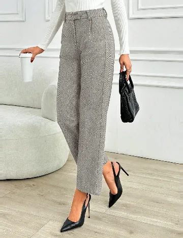 Pantaloni SHEIN CURVE, gri