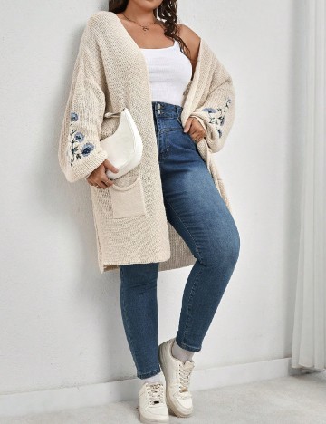 Cardigan SHEIN CURVE, crem