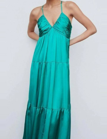 Rochie lunga Mango, turcoaz