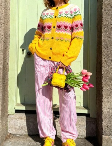 Cardigan SHEIN, galben