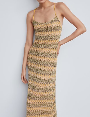 Rochie lunga Mango, mix culori