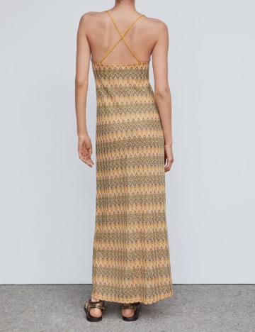 Rochie lunga Mango, mix culori