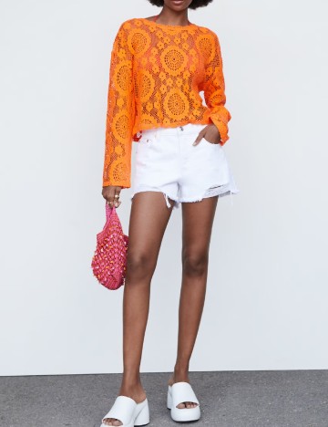 Bluza Mango, portocaliu