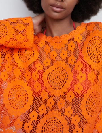 Bluza Mango, portocaliu