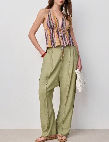 Pantaloni Noista, verde