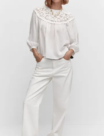 Bluza Mango, alb