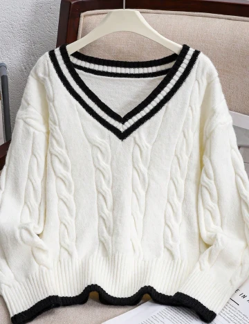 Bluza Shein Kids, alb