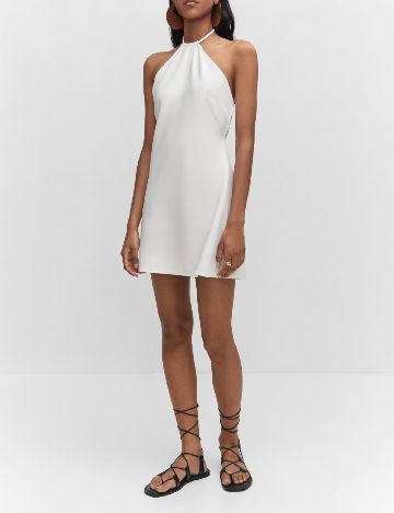 Rochie scurta Mango, alb