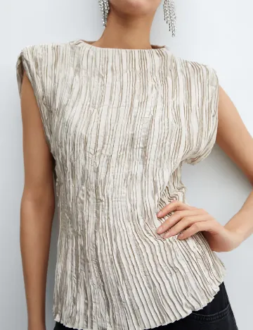 Bluza Mango, bej