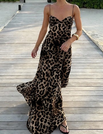 Rochie lunga SHEIN, animal print