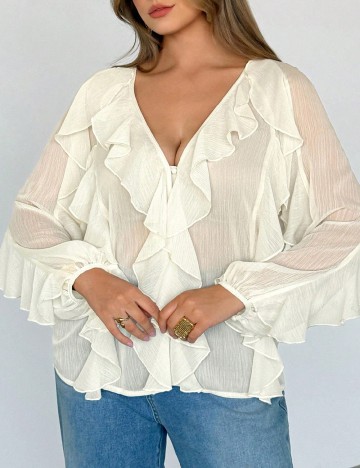 Bluza SHEIN CURVE, crem