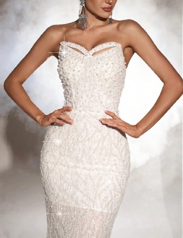 Rochie lunga SHEIN, alb