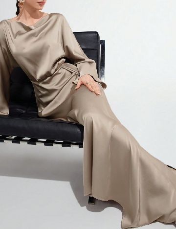 Rochie lunga SHEIN, bej