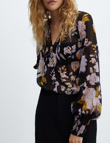 Bluza Mango, negru