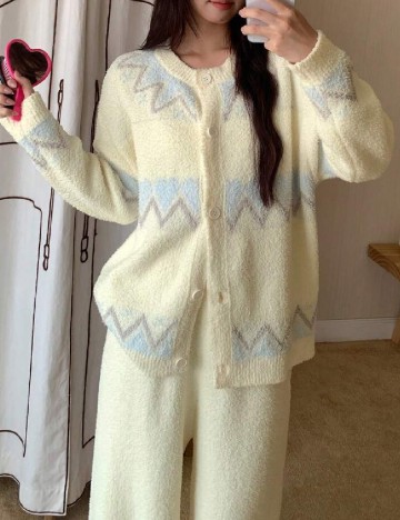 Pijama Dazy, galben deschis