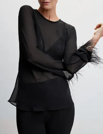 Bluza Mango, negru