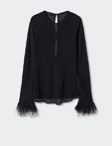 Bluza Mango, negru
