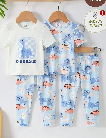 Set pijamale 2 bucati Shein Kids, albastru