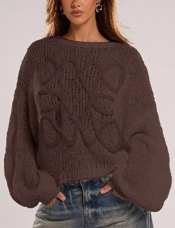 Pulover SHEIN, maro