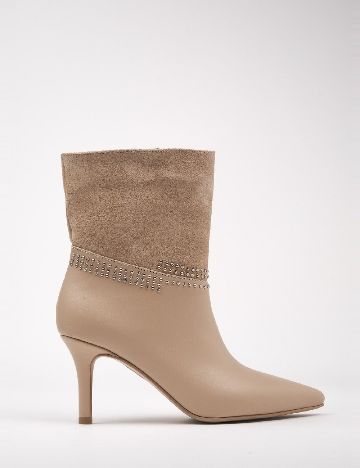 Botine Luvishoes, crem