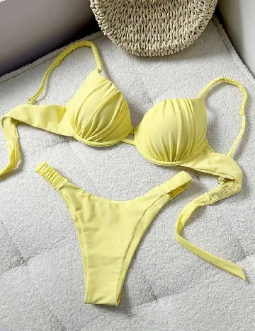 Costum de baie SHEIN, galben