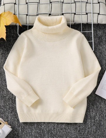 Pulover Shein Kids, crem