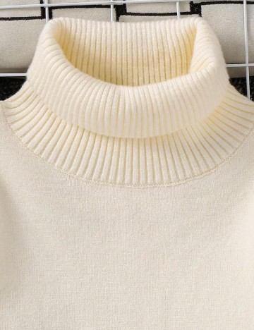 Pulover Shein Kids, crem