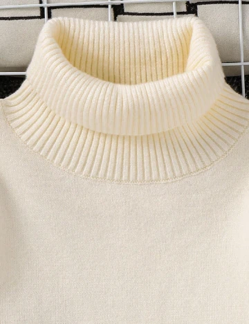 Pulover Shein Kids, crem