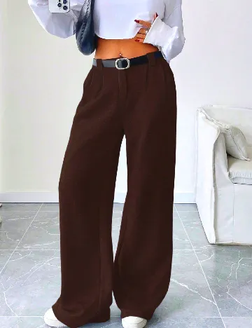 Pantaloni SHEIN, maro
