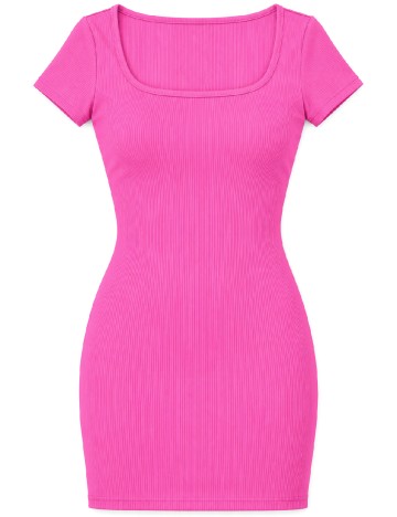 Rochie scurta SHEIN, roz
