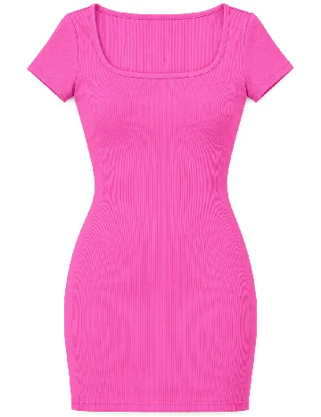 Rochie scurta SHEIN, roz