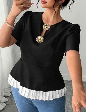 Bluza SHEIN CURVE, negru