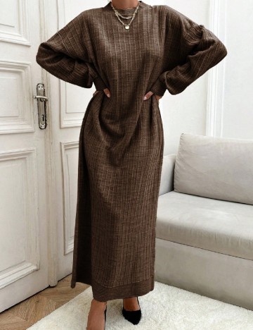 Rochie lunga SHEIN, maro