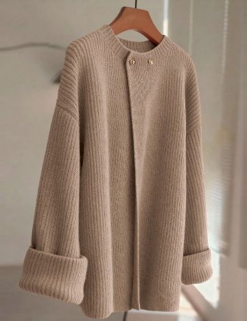Cardigan SHEIN, maro