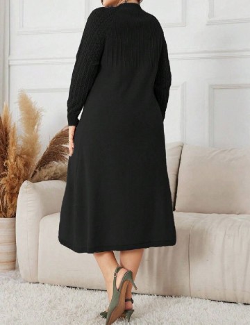 Rochie medie SHEIN CURVE, negru