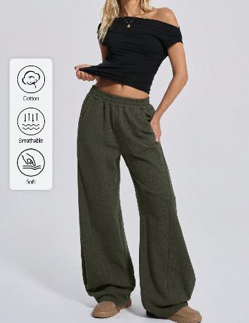 Pantaloni SHEIN, verde