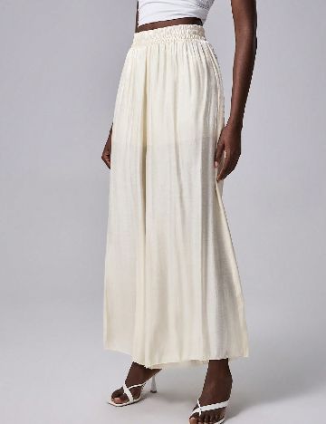 Pantaloni SHEIN, galben deschis pal