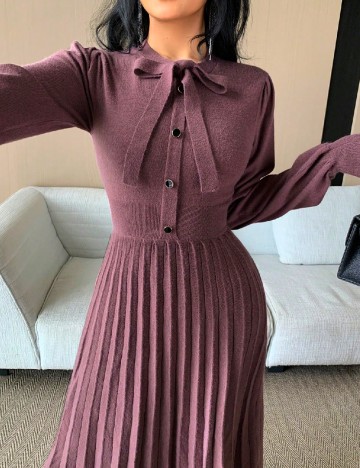 Rochie lunga Dazy, mov